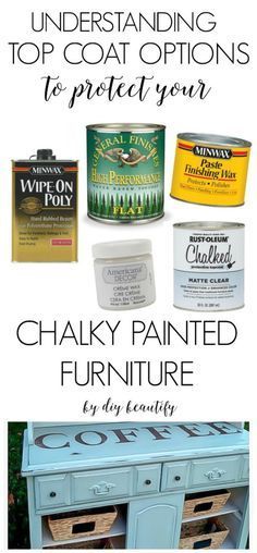 the top coat options to protect your chalky painted furniture