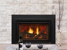 Supreme Insert 30 - Heat & Glo Fireplace Insert - Leisure Time Inc. Gas Fireplace Inserts, Fireplace Parts, Portable Hot Tub, Fireplace Fronts, Pizza Oven Accessories, Gas Fireplace Insert, Brick Decor, Patio Fireplace, Grill Parts