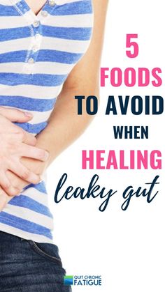 Learn the best foods to heal leaky gut and 5 foods to avoid. Foods To Avoid With Leaky Gut, Leaky Gut Diet Recipes, Leaky Gut Recipes, Leaky Gut Symptoms, Gut Diet