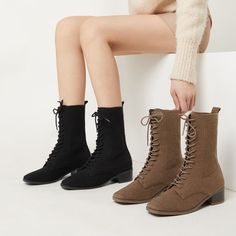 Use code PIN18 for 18% OFF discount. Upgrade your daily outfit with these chic boots. #VIVAIA #shoes #womenfashion #fashion style #boots #winter shoes #shoes lover Vivaia Boots, Vivaia Shoes, Wool Boots, Chunky Heeled Boots, Chic Boots, Weave Fabric, Thick Socks, Boots Winter, Style Boots