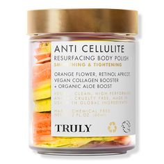 Anti-Cellulite Body Polish - ANTICELLULITE RESURFACING BODY POL 2OZBenefitsRefines Skin Texture Leaves skin smooth, soft, and supple.Minimizes the Appearance of Cellulite Improves skin elasticity and firmness to fade out dimply skin.Key IngredientsRetinol is an effective active ingredient for treating cellulite. By increasing collagen production, promoting skin elasticity, and repairing cell structure, retinol smooths and refines skins texture while blurring out dimples.Orange flower is rich in Collagen Booster, Vegan Clean, Body Polish, Fade Out, Improve Skin Elasticity, Orange Flower, Skin Care Treatments, Body Treatments, Skin Texture