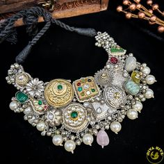 High Quality Brass Statement Short Necklace with silver polishedsilver polishedMetal:-BrassColor:-Multi with white Centre stonepolish:-Silver Statement Shorts, Polish Silver, Short Necklace, Brass Color, Jewelry Care, Jewelry Box, Silver Jewelry, Statement Necklace, Brass