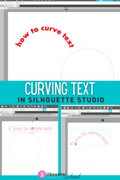 how to curvy text in silhouette studio with photoshopped and cut files