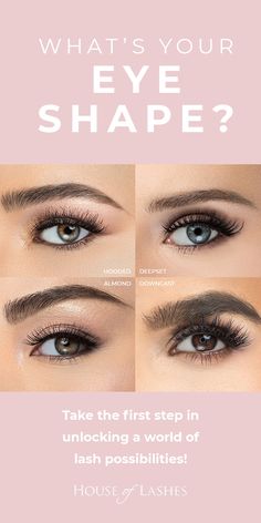 Discover the 6 most common eye shapes and determine which eye shape you have!

Once you know what your natural eye shape is you can learn the proper application & techniques that will be the most flattering for you.

It will also help determine which lashes will look best to really accentuate your natural beauty! Eye Brown Shaping, Natural Makeup Looks For Wedding, Eye Shape Chart, Eyebrow Makeup Tips, Makeup 101, Eye Makeup Steps, Face Makeup Tips, Glamorous Makeup, Natural Eyes