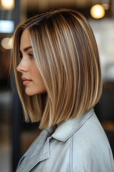 Discover 170 best bob haircut ideas to try in 2024! From classic to trendy, find the perfect style for you. 💇‍♀️✨ #BobHaircuts #HairTrends2024 #BestBobs #HairInspo #StylishCuts Hair Dye Techniques, A Bob Haircut, Fall Blonde Hair, Chin Length Haircuts, Bob Haircut Ideas, Best Bob Haircuts, Hair Color Caramel, Bella Hair, Fall Hair Cuts