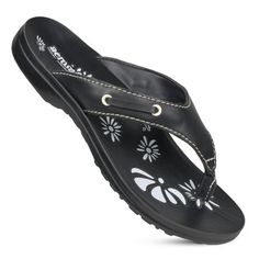 Aerosoft womens summer sandals are known to ace the look by giving an edge to the appearance. These womens support sandals are designed for adults with better arch support to combat foot pain. You will find these comfortable ladies thong sandals supportive even when you are in a rush. The lightweight feel and easy-to-wear style of the womens summer flip flop bless feet with a suitable walk. Pick water sandals for women for casual beach parties for ease. Females with medium arch support should bu Black Beach Slippers With Arch Support, Slip-on Flip Flops For Outdoor, Black Slippers With Arch Support For Vacation, Black Slippers With Arch Support, Flat Sport Sandals With Ortholite Insole For Beach, Black Sandals For Outdoor, Black Toe Post Sandals With Arch Support, Outdoor Open Toe Slippers, Black Toe Post Sandals For Outdoor