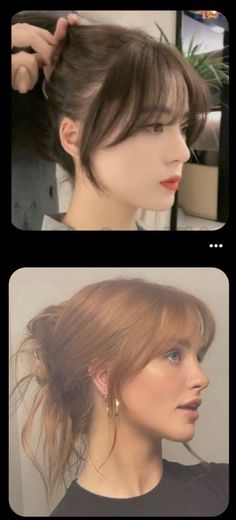 Gorgeous bangs hairstyle ideas | Trendy hairstyle ideas Curtain Bangs And Normal Bangs, Short Bangs Ideas, Bangs With 90s Layers, Short Curtain Bangs With Wispy Bangs, Fair Skin Dark Hair Brown Eyes, Bottleneck Curtain Bangs, Bangs Framed Around Face, Bangs You Dont Have To Style, Bangs That Can Be Side Swept