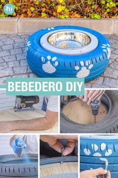 how to make a diy dog bed from an old tire - step by step instructions