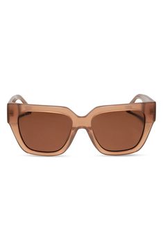 Boldly shaped, matte frames elevate the classic square design of retro sunglasses fitted with polarized CR-39 lenses. 53mm lens width; 19mm bridge width; 140mm temple length   100% UV protection   CR-39 lenses   Acetate   Imported   DIFF Eyewear participates in give-back initiatives that provide reading glasses to those in need Brown Square Sunglasses With Gradient Lenses, Brown Rectangular Polarized Sunglasses, Brown Square Sunglasses With Uva Protection, Brown Square Sunglasses With Tinted Lenses, Brown Square Frame Sunglasses With Polarized Lenses, Brown Square Frame Polarized Sunglasses, Brown Tinted Sunglasses In Polycarbonate, Brown Tinted Sunglasses With Polycarbonate Lenses, Brown Tinted Polycarbonate Sunglasses