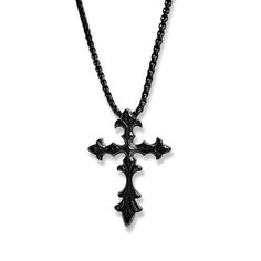 Material: 18K Gold Plated Stainless Steel Hypoallergenic Non-Tarnish Water Safe Does Not Change in Color Gothic Cross, Gothic Crosses, Cross Pendant Necklace, Change In, Cross Pendant, Cross Necklace, 18k Gold, Gold Plate, Plating