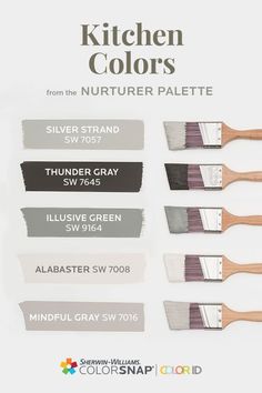 the kitchen colors from the nurture palette are available in five different shades and sizes