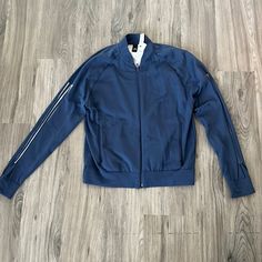 Lightweight Jacket Great For Everyday Or Going To The Gym. Zipper Side Pockets. Never Worn. Great Condition! Coats Women, Adidas Jackets, Adidas Blue, Blue Adidas, Going To The Gym, Utility Jacket, Lightweight Jacket, The Gym, Adidas Women