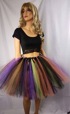 Adult or Child Witch Tutu Skirt Witch Tutu, Womens Skirts, Tutu Skirt, Tie Dye Skirt, Ballet Skirt, Witch, Womens Skirt, United States, Ships