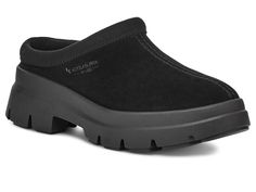 PRICES MAY VARY. Slip-on clog Suede upper Stitch detailing, padded collar Faux fur sockliner Comfort foam insole Slippers Black, Koolaburra By Ugg, Mary Jane Shoes Womens, Sneaker Dress Shoes, Women's Slippers, Cold Weather Accessories, Clogs Shoes, Womens Clogs, Lug Sole