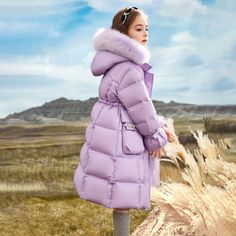 Outerwear Girls Toddler, 【4Y-15Y】Girls Fashion Simple Faux Fur Hooded Down Coat Quilted Jacket Girls Toddler, Down Coat, Girls Fashion, Quilted Jacket, Toddler Girl, Faux Fur, Girl Fashion