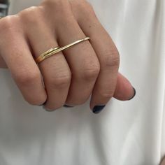 Double Finger Gold Ring by Kury - Available at SHOPKURY.COM. Free Shipping on orders over $200. Trusted jewelers since 1965, from San Juan, Puerto Rico.