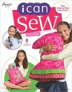 I Can Sew by Lynn Weglarz for Annie's - 8 Learn to sew Patterns - Kids 9-12 - 32 page book - Learn to Sew - For Kids by SewCoolPatterns on Etsy Baby Crib Bumpers, Teaching Sewing, Annie's Crochet, Crib Bumper, Sewing Fabrics, Sewing Book, Crochet Books, Sewing Skills, Learn To Sew