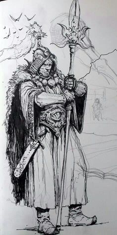 By karl kopinski Karl Kopinski, Human Face Sketch, Ink Doodles, Character Sketch, Black And White Drawing, Illustration Sketches, Fantastic Art, Fantasy Inspiration, Character Drawing