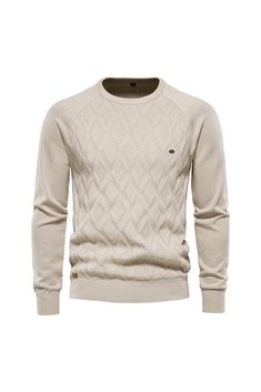 Diamond Knit Men's Pullover Sweaters Male Sweaters, Winter Guard, Mens Turtleneck, Knit Men, Mens Khakis, Warm Sweaters, Knitted Pullover Sweaters, Winter Sweaters, Jumper Sweater