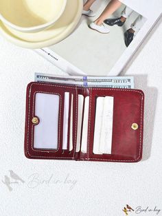 Bird in Bag - Small Folding Womens Wallet with New Fashion Design and Coin Capacity Casual Coin Purse With Card Slots For Daily Use, Casual Bifold Coin Purse, Casual Coin Purse With Interior Card Slots, Womens Wallet, Bird In Bag, Small Bags, Wallets For Women, New Fashion, Pu Leather