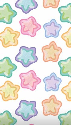 an image of colorful stars on a white background