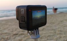 an image of a camera on the beach