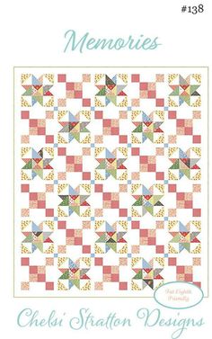 the cover of memories quilt pattern book