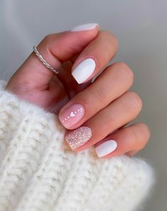 60+ Gorgeous Valentines Day Nails 2025 You’ll Fall in Love With! - Prada & Pearls Square French, February Nails, Valentine Nails, Shiny Nails, Winter Nail Designs, Heart Nails, Glitter Nail Art