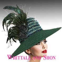 Like its namesake, the evergreen hat is a classic square crown hat made to capture essential style for decades. The varying rich tones of iridescent greens and blacks create a hat that captures light at every angle. Perfect for a day at church or any special occasion, this hat will create an unforgettable silhouette. Green Couture, Special Occasion Hats, Occasion Hats, Couture Hats, Crown Hat, Cowgirl Cowboy, Elegant Hats, Iridescent Green, Feather Hat