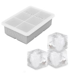 three ice cubes sitting next to each other