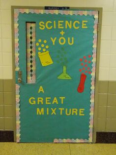 a door with science and you written on it