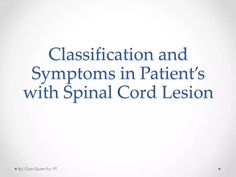 Spinal cord injury (sci) Rehab | PPT Spinal Cord Lesions, Nerve