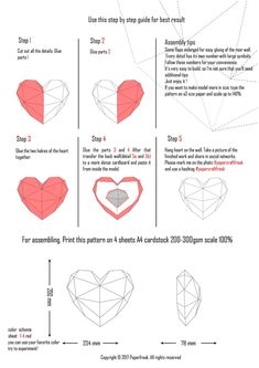 how to make an origami heart