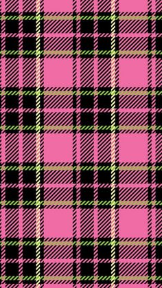 a pink and black plaid pattern