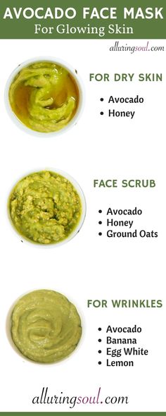 3 DIY Avocado Face Mask For Dry, Aging & Dull Skin Mango Mask For Face, Avocado Mask Face Diy, Avocado Face Mask For Acne, Avacodo Face Mask Recipe, Diy Food Face Mask, Face Mask For Dry Skin Homemade, Avocado Skin Care, Skin Masks Homemade