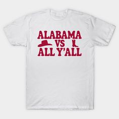 a white t - shirt with red lettering that says, obama vs all y'all