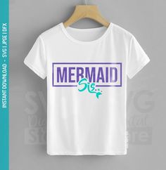 a white t - shirt with the words mermaid annie on it