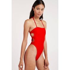 Brand: Ookioh Style: Palisades One Piece Size: Women Small Condition: New Without Tags. No Flaws. Color: Red Next Day Shipping Trendy Red Bodysuit For Beach, Chic Red Bodysuit For Summer, Chic Red Bodysuit For The Beach, Casual Red Bodysuit For Vacation, Spring Beach Red Bodysuit, Red Cutout Sleeveless Swimwear, Red Sleeveless Cutout Swimwear, Red One-piece Cutout Swimwear, Red Cutout One-piece Swimwear