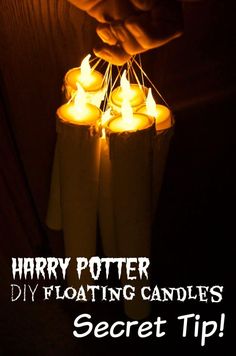 harry potter diy floating candles secret tip