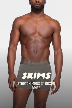 Ultra-soft with a second skin feel, these boxer briefs are comfortable for all-day wear. Designed with excellent recovery and stretch so the cooling fabric never loses its shape, and engineered with an enhanced pouch and gusset to perfect the fit. Detailed with the SKIMS logo on the velvety, elastic waistband. Fits true to size. | SKIMS Mens 3" Boxer Brief | Grey | XS | SKIMS Stretch Boxer Briefs, Second Skin, Briefs, Pouch, Elastic, ? Logo, Skin, Grey, Fabric