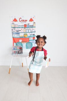 Ciao! Unleash your child's inner chef with this imaginative play kit!Housed in a compact suitcase, this kit includes an oversized fabric poster, apron, 3 receipts, felt pasta in a resealable pouch, wooden spoon, metal pot and a 50 page 4x6" order notepad.Inside the suitcase, discover a captivating kitchen scene that your little chef can use to cook and serve pasta, providing hours of pretend play and creative fun. This kit allows children to take on the role of chef, customer or server all in on Felt Pasta, Pasta Shop, Kitchen Scene, Pasta Pot, Fabric Poster, Pretend Play Toys, Pasta Shapes, Baby Soft Toys, Pretty Box