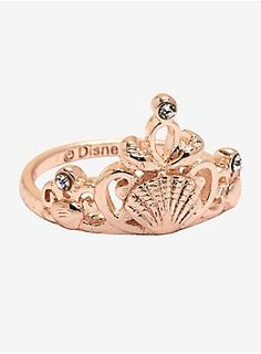 Destination Disney The Little Mermaid Ariel Crown Ring Ariel Crown, Mermaid Merchandise, Mermaid Food, Disney Wedding Rings, Rose Gold Eternity Band, Crown Rings, White Gold Engagement Rings Vintage, The Little Mermaid Ariel, Disney The Little Mermaid