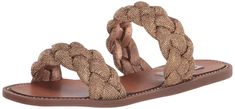 PRICES MAY VARY. Steve Madden Womens Women's slip on style flat sandal Dual chunky braided straps Square open toe design Rhinestone embellishment detail on straps Steve Madden Flats, Embellishment Details, Amazon Purchases, Braided Strap, Womens Sandals Flat, Comfortable Sandals, Toe Designs, Pharmacy Gifts, Fashion Flats