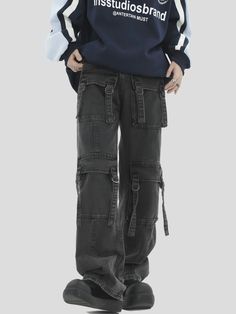 WN7156
■size(cm)




Length
 

Waist
 

Hip
 




S


102


63


96




M


103


67


100




L


104


71


104




XL


105


75


108




■material
55% cotton 29% polyester 16% viscose Black Utility Jeans With Side Pockets, Black Straight Leg Utility Cargo Jeans, Casual Black Jeans With Pockets, Black Utility Cargo Pants For Urban Adventures, Black Casual Cargo Jeans With Side Pockets, Black Casual Jeans With Side Pockets, Casual Black Jeans With Side Pockets, Black Cargo Jeans With Pockets For Streetwear, Black Techwear Jeans With Side Pockets