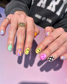 Short Nail Manicure, Quartz Nails, Eye Nail Art, Band Nails, Funky Nail Art, Hello Nails, Summer Nail Art