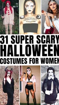 halloween costumes for women with the title 31 super scary halloween costumes for women overlayed