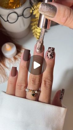 Magdalena Susz on Instagram: "🐆🤎 .. YES or NO ?🐆🤎

@indigonails 🤎🐆

#leopardnails #brownnails #goldnails #mattenails #glitternails #pantera #nailart #nailtutorial #autumnnails #jesiennepaznokcie" Pantera Nails, Acrylic Toe Nails, Acrylic Toes, Indigo Nails, Leopard Nails, Yes Or No, Brown Nails, Fall Nail, Matte Nails