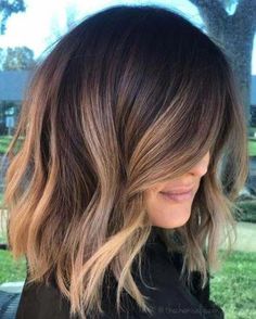 Light Brown Balayage, Short Ombre Hair, Curls Hairstyles, Balayage Blonde, Caramel Hair, Brown Balayage, Short Hair Balayage, Trendy Hair Color