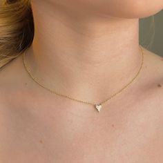 Excited to share this item from my #etsy shop: 14K Gold Cubic Zirconia Heart Pendant Necklace, Tiny Heart Necklace, Dainty Heart Necklace, Gold Choker Necklace, Gold CZ Heart Necklace #heart #women #heartpendant #heartnecklace #goldheart #goldchain #giftforher #daintyheart Dainty Heart Necklace, Heart Necklace Gold, Tiny Heart Necklace, Pink Jewelry Box, Silver Dragon Necklace, Necklace With Heart, Heart Pendant Gold, Pendent Necklace, Mom Jewelry