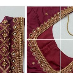 Silk Thread Aari Work Blouse, Latest Fashion Blouse Designs, Basic Blouse Designs, Pattu Pavadai Designs, Dress Designs For Stitching, Couples Fashion, Party Wears